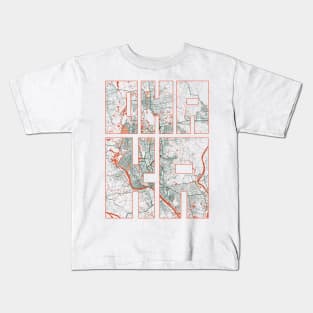 Dhaka, Bangladesh City Map Typography - Bohemian Kids T-Shirt